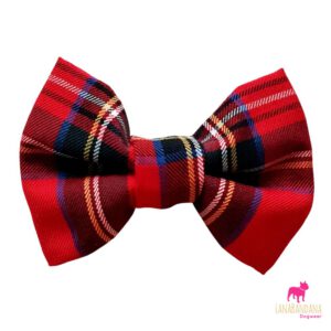 Bowtie Schotse ruit Rood