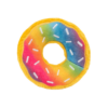hondenspeelgoed Donutz rainbow