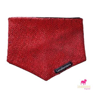 knoopbandana glossy red