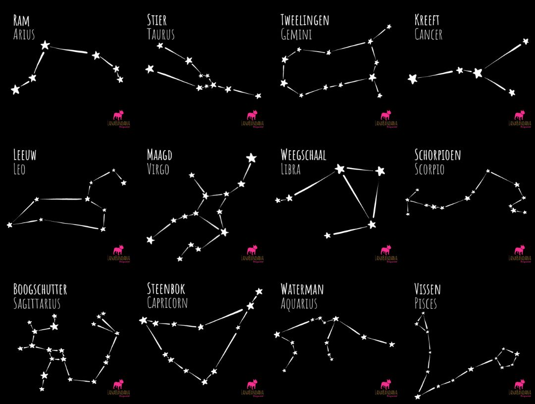 overzicht sterrenbeelden
