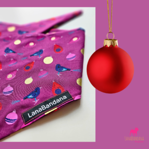 Alternative view of Bandana Kerstballen Paars